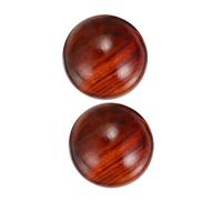 VALICLUD 2pcs Smooth Huanghuali Wooden Hand Massage Balls for Hand Exercise and Acupressure Portable Desktop Ornament for Muscle Movement and Stress Relief Elderly Finger Flexibility Tool