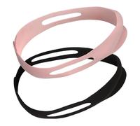 VALICLUD 2Pcs Snoring Strap Breathable Chin Strap for Comfortable Sleep Washable Snoring Strap for Users Unisex Design Black and Pink