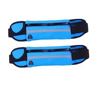 VALICLUD 2pcs Sports Waist Bag Waterproof Fanny Pack for Running Hiking Diving Adjustable Outdoor Belt Bag Zip Pockets for Men Women
