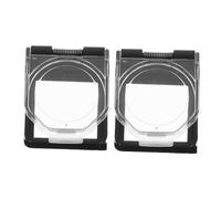 VALICLUD 2pcs Square Power Button Cover with Strong Self Adhesive Backing Protective Cap for Industrial and Electrical Equipment Dustproof Accidental Activation Seal Easy Installation