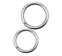 VALICLUD 2pcs Stainless Steel Cattle Nose Rings Cow Traction Tool Livestock Nose Ring Set Large and Medium Size Farm Weaning Device for Cattle Handling