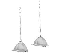 VALICLUD 2Pcs Stainless Steel Tea Strainer Fine Mesh Loose Leaf Infuser for Brewing Tea and Cooking Spices Pyramid Filter Suitable for Green Rose at Home Office