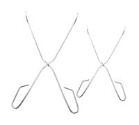 VALICLUD 2pcs Stainless Steel Trash Grabber Tool Long Claw Picker for Secure Trash Pickup and Litter Grabbing Portable Reacher Stick for Outdoor Cleanup and Elderly Use