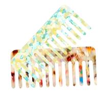 VALICLUD 2pcs Static Hair Combs Portable Wide Haircut Comb for Home Salon Use for Thin Curly Straight Thick Hair Lightweight Easy to Carry Hairdressing Tool