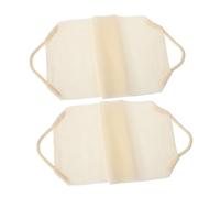 VALICLUD 2pcs Stretchable Exfoliating Back Scrubber Towels for Shower Deep Clean Bath Accessory Multi-use Body Scrubber for Family Beige Exfoliating Towel for Dead Skin Removal