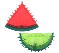 VALICLUD 2pcs Summer Cooling Fillable Dog Chew for Small Dogs, Fruit-shaped Ice Molar with Water Filling for Teething Puppies, Sturdy Bite-resistant Pet for Hot Weather Cooling