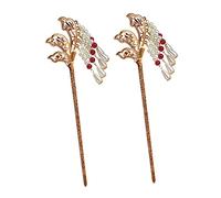 VALICLUD 2pcs Tassel Hair Bun Holder Elegant Lotus Hair Fork Alloy for Vintage Chinese Style Retro Decor for Women for Traditional Outfits