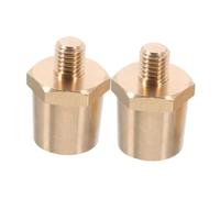 VALICLUD 2pcs Thread Battery Post Adapter Brass Power Terminal Connectors for Car Battery Terminals Compatible with Various Models Secure Connection