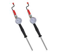 VALICLUD 2pcs Tire Inflator Gauge with Ergonomic Lever Handle Accurate Pressure Monitoring Heavy Duty Air Chuck for Cars Trucks Long-distance Travel