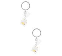 VALICLUD 2pcs Transparent Fish Water Bag Key Pendant Creative Resin Key Holder for Bags Lightweight Tropical Fish Charm for Friends and Beach