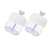 VALICLUD 2pcs Transparent Purple Facial Bubble Maker Cups Rapid Dense Foam Generator Manual Skincare Cleaner Foam Cups for Face Washing