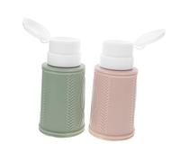 VALICLUD 2pcs Travel-sized Empty Pump Bottles for Nail Polish Remover Liquid Storage Dispensers