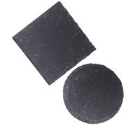 VALICLUD 2pcs Turtle Basking Platform and Wear-Resistant Decorative Rocks for Tortoise Tank, 10x10cm Rectangular Round Turtle Resting Boards, Reptile Habitat Accessories for Indoor