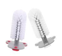 VALICLUD 2Pcs Turtle Suction Cup Scrubber Brush with Soft Bristles, Tank Accessory for Reptile Shell Care and Dirt Removal