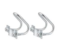 VALICLUD 2pcs U Clip for Livestock Iron Pipe Clamp with Smooth Surface and Easy to Use Design, Silver U Shaped Bracket Suitable for Animal Raising Equipment