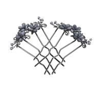 VALICLUD 2pcs U-shaped French Hair Pins Leaf Design Hair Bun Maker for Women Wedding Brides Bridesmaids Elegant Floral Metal Clips Comfortable Hold