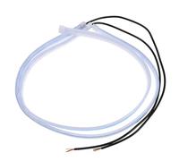 VALICLUD 2pcs Ultra-thin Flexible LED Strip Car Lights Daylight Running Lights with Self-adhesive Dual-color Yellow White Turn Signal for Stylish Vehicle Decoration