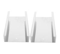 VALICLUD 2pcs Under Cabinet Metal Jar Hanging Rack for Wide Mouth Jars Food Storage Organizer Easy to Install Kitchen Space Saver Efficient Shelf and Cabinet Use