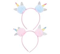 VALICLUD 2pcs Unicorn Headband Creative Hair Hoops for Stage Performance Headbands Photography Props and Cosplay Headdress Festival Accessories for Girls