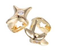 VALICLUD 2pcs Unique Single Tooth Grills Teeth Grill for Rapper Stylish Jewelry Asymmetry Design