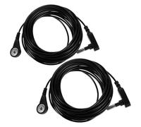 VALICLUD 2Pcs Universal Grounding Cable for Mats - 5M High Conductivity Earthing Cord Replacement - Safety Grounding Cable for Industrial and Home Anti-Static Use