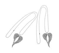 VALICLUD 2pcs Vintage Car Rear View Mirror Pendant Retro Alloy Wing Necklace Hanging Decoration for Interior Car Rearview Mirror Decor Tarnish-resistant Angle Wings Charm
