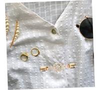 VALICLUD 2pcs Vintage Rhinestone Sweater Clips Chic Shirt Tightener Scarf Buckle for Women Elegant Accessory for Office Wear Social Gatherings Retro Style Enhancer