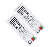 VALICLUD 2Pcs Visual Testing Charts Eye Chart Wall Hanging for Home and Kindergarten Dual E Design for vision Testing
