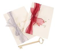 VALICLUD 2pcs Vow Books for Wedding His and Her Wedding Swearing Cards Elegant Pearl Yarn Paper with Craftsmanship Pretty Colour Matching Not Easy to Break Bridal Shower