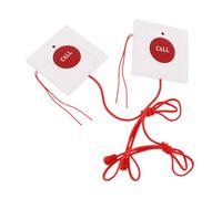 VALICLUD 2pcs Wall Mounted Emergency Call Buttons for Elderly with Pull Cord Antifalse Alarm Switch Easy Installation Caregiver Pager Alert for Seniors Patient Safety