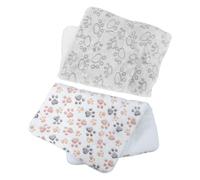 VALICLUD 2pcs Warm Pet Crate Pad Thick Coral Fleece 24x16in Washable Mat