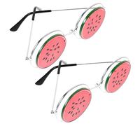 VALICLUD 2pcs Watermelon Glasses Party Glasses for Adults Tropical Party Favor Party Eyewear Beach Party Eyeglasses Summer Glasses Photo Prop The Funny Sunglasses Tinted Glasses