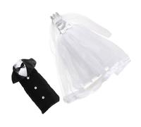 VALICLUD 2pcs Wedding Wine Bottle Covers Bride Party Decorations White Gauze Cloth Wine Sleeves for Engagement Party Accessories Transform Bottles into Elegant Centrepieces