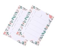 VALICLUD 2pcs Weekly Planner Notepad Tear-off Pad Thick Paper Desk Weekly Planner Keep Notes for Important Projects Tasks and Goals Easy to Write Great Gift for Family and Friends