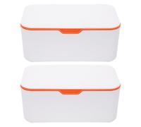 VALICLUD 2pcs Wipes Dispenser Tissue Box Cover Refillable for Living Bathroom Tissue Holder Wipes Storage
