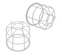 VALICLUD 2pcs Wire Mesh Signal Light Cage Guard for School Bus Warning Lights Industrial Vintage Iron Explosion Proof Lamp Shade Holder with Robust Protection and Enhanced Safety