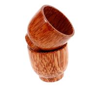 VALICLUD 2pcs Wooden Drinking Cups Multi Functional Wood Wine Mug for Tea and Beverages Smooth Edges Safe Material Easy to Clean Practical Small