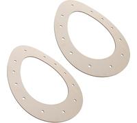 VALICLUD 2pcs Wooden Easter Egg Wreath Bases 23x30cm Large Blank Wood Wreath Frames for DIY Flower Garland Crafts Holiday Home Decorations