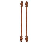 VALICLUD 2pcs Wooden Hanging Scrolls Poster Hanger Set for Wall Decoration, DIY Embroidery and Painting Frame Accessories, Natural Wood Material, Suitable for Home and Office