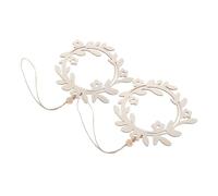 VALICLUD 2PCS Wooden Wreath Frames Nordic Style DIY Floral Hoop Rings for Crafting Versatile Wall Decor Table Accents Holiday Wedding Rustic Scandinavian Inspired Design