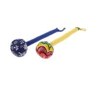 VALICLUD 2pcs Wormwood Herbal Massage Hammer Handheld Manual Body Hammer for Back Neck Shoulder Infused with Wormwood Essence for Muscle and Relaxation Portable Self Massage Tool