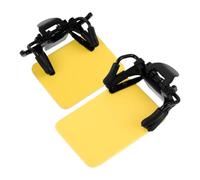 VALICLUD 2pcs Yellow Abs Eyeglass Side Shields for Shooting Glasses with Secure Clip-on, Universal Frame Compatibility, Glare Blocker Side Panels for Target Shooting and Sports
