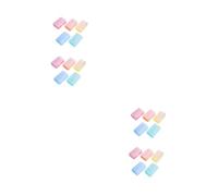 VALICLUD 2sets 5pcs Bath Sponge Brush Tactile Training Bath Brushes for Newborn Hair Cleaning Soft Bristle Scalp Scrubber 5pcs*2