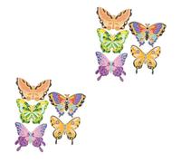 VALICLUD 2sets Butterfly Brooches Set for Women Creative Cartoon Insect Pins Fashion Costume Jewelry for Clothes Year Valentine Day and More 5pcs*2