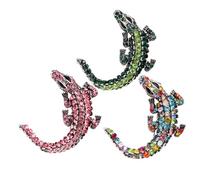 VALICLUD 2sets Creative Alloy Rhinestone Brooch Pins Stylish Collar Pins for Sweater Dress Suit Hat Scarf and Shawl Durable and Adorable Design No Fading High End Workmanship 3pcs*2