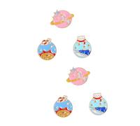 VALICLUD 2sets Creative Unicorn Planet Brooch Fashion Pins for Clothing Bags Hats Scarves Unique Cartoon Design Chic Funny Accessories 3pcs*2