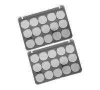 VALICLUD 2sets Empty Eyeshadow Box Highlighter Container for Travel Use Makeup Cosmetic Storage Cases Lids for Eyeshadow Palette Blush Box