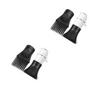 VALICLUD 2sets Hair Dryer Nozzle Blow Dryer Attachments with Comb Flat Diffuser for Precision Styling Durable High Temperature Resistant Hairdryer Parts 2pcs*2