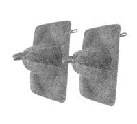 VALICLUD 2sets Shower Cap Felt Sauna Hat Banya Heat Insulation Vaporarium Hat for Bath Shower Grey Sauna Accessories Set Absorbent Head Insulation