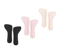 VALICLUD 3 Pairs Adhesive High Heel Insert Pads for Sandals Comfortable Pu Leather Insoles with Double Sides Adhesive Tape Skin-Friendly Design for Shopping and Daily Use
